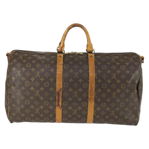LOUIS VUITTON Monogram Keepall Bandouliere 55 Boston Tas M41414 LV Auth 170219