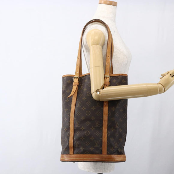 LOUIS VUITTON Monogram Bucket GM Shoulder Bag M42236 LV Auth 170223