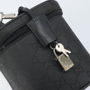 GUCCI GG Canvas Hand Bag 2way Black Silver 013 0081 Auth 170244-20