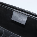 GUCCI GG Canvas Hand Bag 2way Black Silver 013 0081 Auth 170244-21
