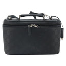 GUCCI GG Canvas Hand Bag 2way Black Silver 013 0081 Auth 170244-13