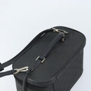 GUCCI GG Canvas Hand Bag 2way Black Silver 013 0081 Auth 170244-6