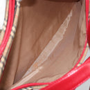 BURBERRY Nova Check Tote Bag Canvas Beige Gold Auth 170246-22