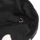 PRADA Tote Bag Nylon Black Silver Auth 170249V-9
