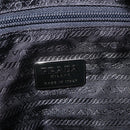 PRADA Tote Bag Nylon Black Silver Auth 170249V-19