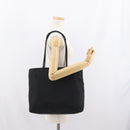 PRADA Tote Bag Nylon Black Silver Auth 170249V-24