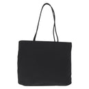 PRADA Tote Bag Nylon Black Silver Auth 170249V-2