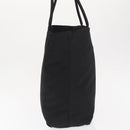 PRADA Tote Bag Nylon Black Silver Auth 170249V-4