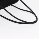 PRADA Tote Bag Nylon Black Silver Auth 170249V-7