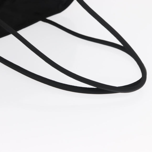 PRADA Tote Bag Nylon Black Silver Auth 170249V