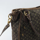 LOUIS VUITTON Monogram Mini Lin Buzasu Anjoul Bag Brown M95617 LV Auth 170251-21