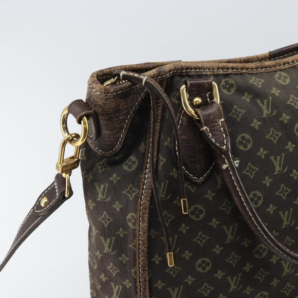 LOUIS VUITTON Monogram Mini Lin Buzasu Anjoul Bag Brown M95617 LV Auth 170251