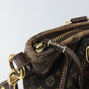 LOUIS VUITTON Monogram Mini Lin Buzasu Anjoul Bag Brown M95617 LV Auth 170251-10
