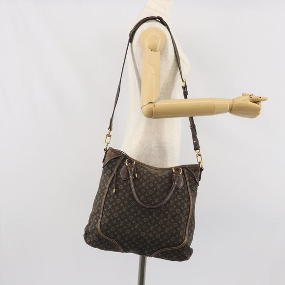 LOUIS VUITTON Monogram Mini Lin Buzasu Anjoul Bag Brown M95617 LV Auth 170251