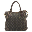 LOUIS VUITTON Monogram Mini Lin Buzasu Anjoul Bag Brown M95617 LV Auth 170251-2