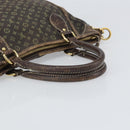 LOUIS VUITTON Monogram Mini Lin Buzasu Anjoul Bag Brown M95617 LV Auth 170251-7