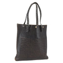 BOTTEGA VENETA INTRECCIATO Tote Bag Leather Brown Auth 170253-1