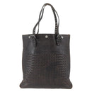 BOTTEGA VENETA INTRECCIATO Tote Bag Leather Brown Auth 170253-2