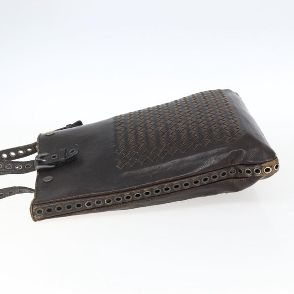 BOTTEGA VENETA INTRECCIATO Tote Bag Leather Brown Auth 170253
