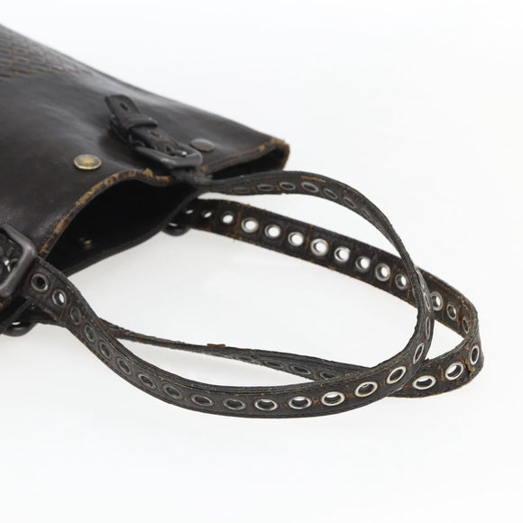 BOTTEGA VENETA INTRECCIATO Tote Bag Leather Brown Auth 170253