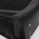 GUCCI Mesh Hand Bag Leather Black 002 1705 0405 Auth 170256-12