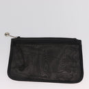 GUCCI Mesh Hand Bag Leather Black 002 1705 0405 Auth 170256-20