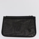 GUCCI Mesh Hand Bag Leather Black 002 1705 0405 Auth 170256-21