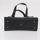 GUCCI Mesh Hand Bag Leather Black 002 1705 0405 Auth 170256-9
