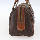 CELINE Macadam Canvas Hand Bag PVC Leather Brown Gold Auth 170257-3