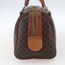 CELINE Macadam Canvas Hand Bag PVC Leather Brown Gold Auth 170257-4