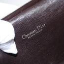 Christian Dior Chain Trotter Canvas Shoulder Bag Brown Gold Auth 170258-11