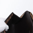 Christian Dior Chain Trotter Canvas Shoulder Bag Brown Gold Auth 170258-19