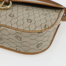 Christian Dior Honeycomb Canvas Shoulder Bag PVC Beige Gold Auth 170259-10