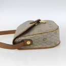 Christian Dior Honeycomb Canvas Shoulder Bag PVC Beige Gold Auth 170259-4