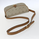 Christian Dior Honeycomb Canvas Shoulder Bag PVC Beige Gold Auth 170259-7