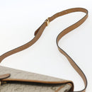 Christian Dior Honeycomb Canvas Shoulder Bag PVC Beige Gold Auth 170259-8