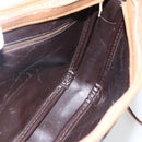 CELINE Macadam Canvas Shoulder Bag PVC Beige Auth 170260-18