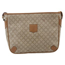 CELINE Macadam Canvas Shoulder Bag PVC Beige Auth 170260-2