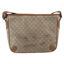 CELINE Macadam Canvas Shoulder Bag PVC Beige Auth 170260-3