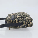 Christian Dior Trotter Canvas Shoulder Bag Navy Gold Auth 170261-4