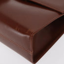 Salvatore Ferragamo Shoulder Bag Leather Brown Gold Auth 170263-15