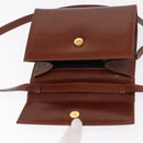 Salvatore Ferragamo Shoulder Bag Leather Brown Gold Auth 170263-9