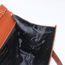 Salvatore Ferragamo Shoulder Bag Leather Brown Gold Auth 170263-19