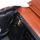 Salvatore Ferragamo Shoulder Bag Leather Brown Gold Auth 170263-21