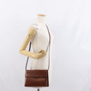 Salvatore Ferragamo Shoulder Bag Leather Brown Gold Auth 170263-23