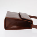 Salvatore Ferragamo Shoulder Bag Leather Brown Gold Auth 170263-3