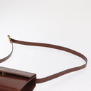 Salvatore Ferragamo Shoulder Bag Leather Brown Gold Auth 170263-8