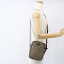 GUCCI GG Supreme Shoulder Bag PVC Beige Silver 122754 Auth 170265-22