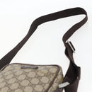 GUCCI GG Supreme Shoulder Bag PVC Beige Silver 122754 Auth 170265-8