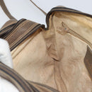 GUCCI GG Supreme Web Sherry Line Bag PVC Beige Gold 904 02 049 Auth 170266-21